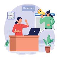 Appointment Scheduling Flat Illustrations vector