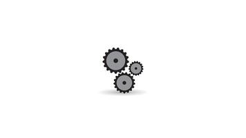 icon gear set isolated on white background. toolkit objects for construction or maintenance vector