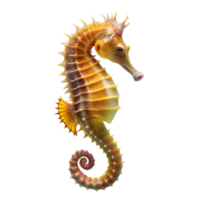 A seahorse with a long tail and a long snout png