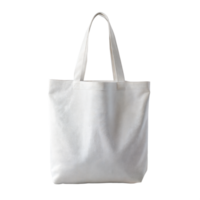 ein Weiß Segeltuch Tasche mit ein Weiß Griff png