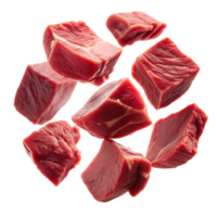 un cerca arriba de un pila de carne con el piezas apartado png