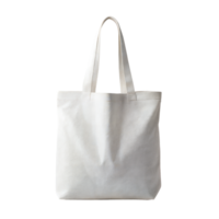 ein Weiß Segeltuch Tasche mit ein Weiß Griff png