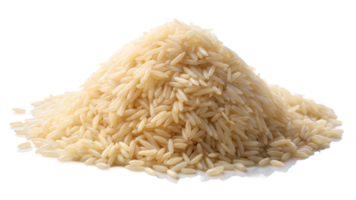 une pile de riz est sur une transparent Contexte png