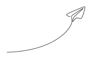 Paper paper plane icon,fast growing business leaderrocket drawing design 1 vector