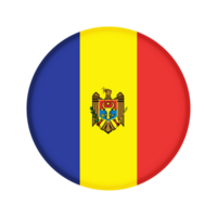 rond drapeau de Moldavie png