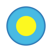 Round flag of Palau png