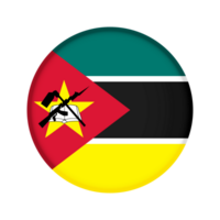 redondo bandera de Mozambique png