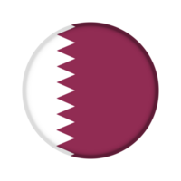 Round flag of Qatar png