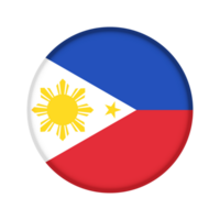 runden Flagge von Philippinen png