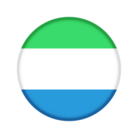 Round flag of Sierra Leone png