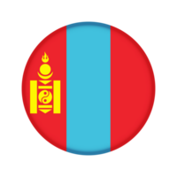 ronde vlag van Mongolië png