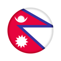 runden Flagge von Nepal png