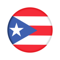 runden Flagge von puerto rico png