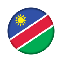 rond drapeau de Namibie png