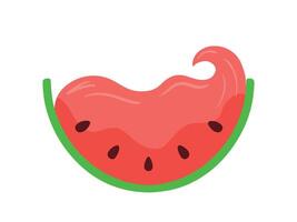 Watermelon for Tropical Summer Cartoon Doodle Illustration vector