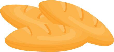 Bunch of Baguette Bread in Flat Illustration vector