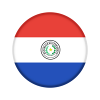 runden Flagge von Paraguay png