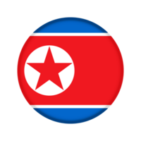 runda flagga av norr korea png