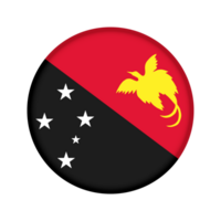 Round flag of Papua New Guinea png