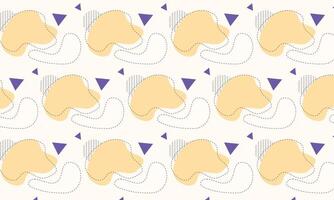 Flat abstract doodle pattern design background vector