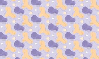 Flat abstract doodle pattern design background vector