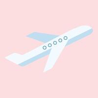 Airplane flying transport icon isolated vector