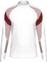 Bosquejo modelo jersey fútbol americano largo mangas portero t camisa fútbol frente frente a ver 3d representación en transparente antecedentes separar para obra de arte gráfico diseño. png