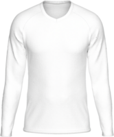 Bosquejo modelo jersey fútbol americano largo mangas portero t camisa fútbol frente frente a ver 3d representación en transparente antecedentes separar para obra de arte gráfico diseño. png