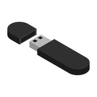 USB device illustration on white background vector