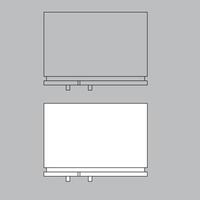 Top view refrigerator icon for house plan design. refrigerator icon outline. refrigerator icon outline vector