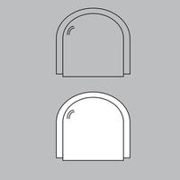 parte superior ver silla icono para casa plan diseño. silla icono describir. silla icono contorno vector