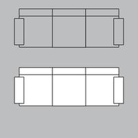 Top view chair icon for house plan design. chair icon outline. chair icon outline vector