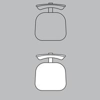 Top view chair icon for house plan design. chair icon outline. chair icon outline vector