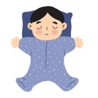 Children sleeping illustration png