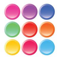 Modern colorful circles abstract background for presentation on white vector