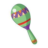 Mexican cultures celebrate maracas icon isolated vector