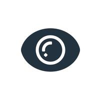 Eye icon in trendy flat style isolated on white background. eye concept icon illustration for web and mobile design. vector