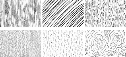 Set of geometric minimalistic black and white patterns. Modern wavy line stripes texture, texture pattern collection design. vector