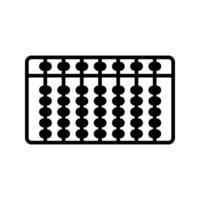 abacus, calculating tools icon vector