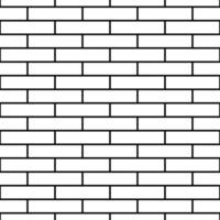 White brick wall background. Brick seamless pattern. vector