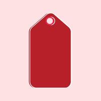 Red label design on white background vector