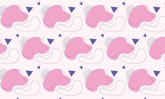Flat abstract doodle pattern design background vector