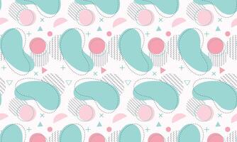 Flat abstract doodle pattern design background vector