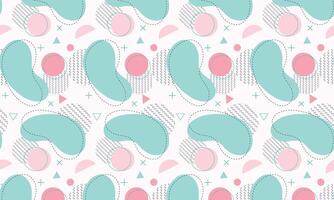 Flat abstract doodle pattern design background vector