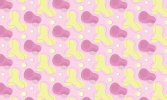 Flat abstract doodle pattern design background vector