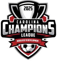 Carolina Champions Leaque Soccer Football Logo Design Isolated vector