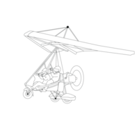 Preparation for flights on paramotors. Flying on paramotor. tricycle painting png