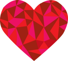 Heart abstract shape png