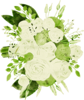 Flora Wedding Bouquet Watercolor illustration png