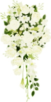 flora nozze mazzo acquerello illustrazione png